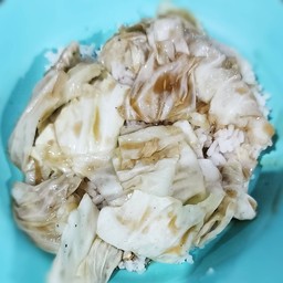 กล่ำปลีผัดน้ำปลา+ข้าวเปล่า