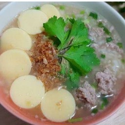 ข้าวต้มเต้าหู้ไข่หมูปั้นสด