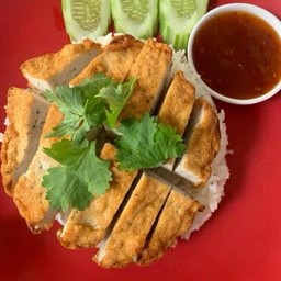 ข้าวหมูยอทอด