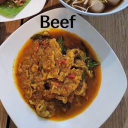 พริกแกงใต้ เนื้อ (กับข้าว)(**รบกวนระบุ เนื้อสับหรือเนื้อชิ้น)
