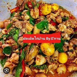 ผัดเผ็ดไก่บ้าน/แกงป่าไก่บ้าน (By:E'กาน)