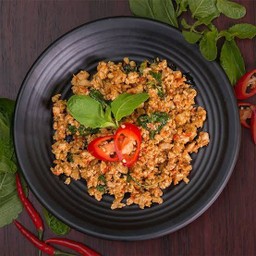 ข้าวกะเพราไก่สับ