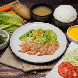 ชุดสเต็กกุ้ง