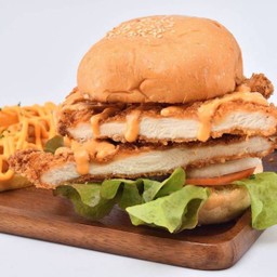 เบอร์เกอร์ไก่ทอด