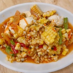 ตำข้าวโพดไข่เค็ม