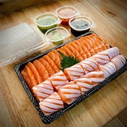 แซลมอน500กรัม ท้องครึ่งเนื้อครึ่ง