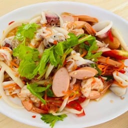 Spicy Glass Noodle Salad with Seafood