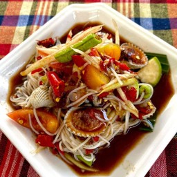 ตำซั่ว ( เลือกเนื้อสัตว์ได้เลยค่ะ )