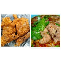 สะโพกน้ำปลา+ต้มแซ่บเนื้อ