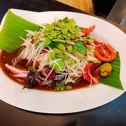 ตำซั่วปูดำปลาร้า