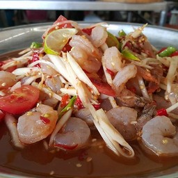 ตำปูปลาร้ากุ้งดิบ