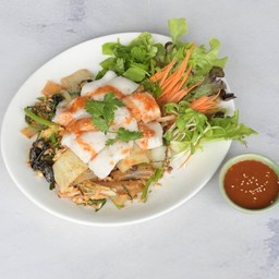 สุกี้แห้งเส้นเซี่ยงไฮ้ ปลา