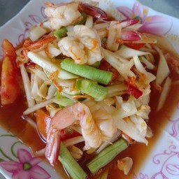 ตำไทยกุ้งสุก