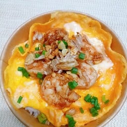 ข้าวทอดเทียมไข่ข้น