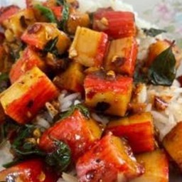 ข้าวกระเพราปูอัด