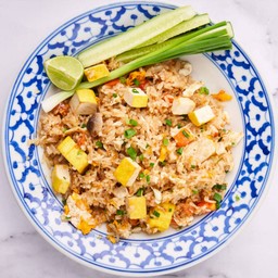 ข้าวผัดมังสวิรัติ