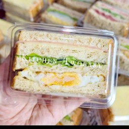 แซนวิชสดแฮมชีส+ไข่ดาว
