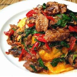 ข้าวไข่ข้นกะเพราปลากระป๋อง