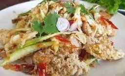 ยำปลาสลิดฟู