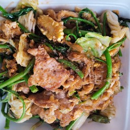 สุกี้แห้งหมูชิ้น