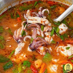 ต้มยำเพราหนวดหมึกนำ้ข้น
