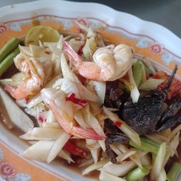 ตำปูปลาร้ากุ้งสุก