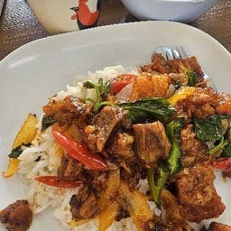 ข้าวราดผัดพริกเผา