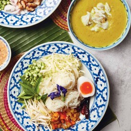 ขนมจีนน้ำยาปูทรงเครื่อง