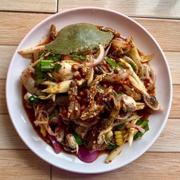 ยำมะม่วง+ข้าวโพดมหาสมุทร