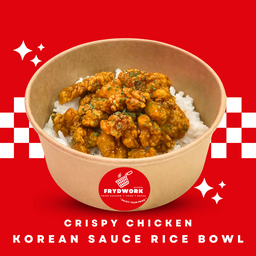 ข้าวไก่กรอบ คลุกซอสเกาหลี