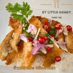 ข้าวหน้าปลาแกะ [ เลือกน้ำจิ้ม ]