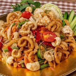 ตำแคบหมู ไทย  ปลาร้า. บอกได้น่ะ