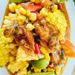 ตำข้าวโพดไทยหอยดอง