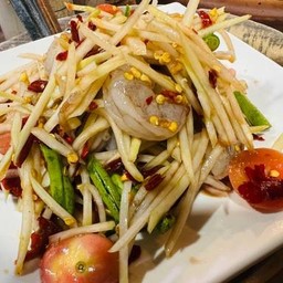 ส้มตำปลาร้า กุ้งสด