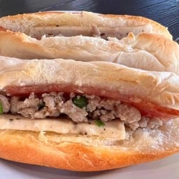 ปังยัดไส้ +ไข่กระทะ