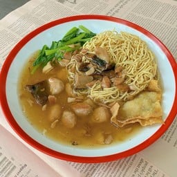 บะหมี่+เกี๊ยวกุ้ง กรอบ หน้าไก่