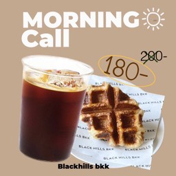 Morning call promotion (8:00-12:00) Americano & Coffle