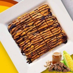 โรตีข้าวโพด+นูเทลล่า