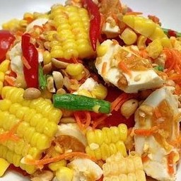 ตำข้าวโพดไข่เค็ม