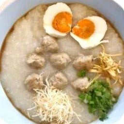 Pork Congee With Salted Egg