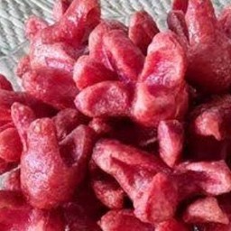 ฮอดดอกแดงสั้นทอด โรยผงหม่าล่า