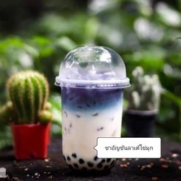 ชาอัญชันลาเต้บุกบราวน์ชูการ์