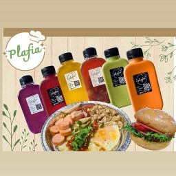 Plafia คาเฟ่ ชา เครื่องดื่ม ไข่กระทะ