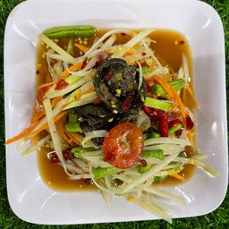 ส้มตำไทยใส่ปู