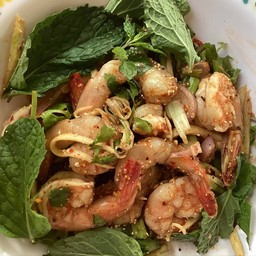 ลาบกุ้งสุกเเบบสับ-ตัว