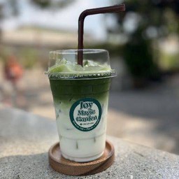 Iced Matcha latte ( มัทฉะ ลาเต้ เย็น )