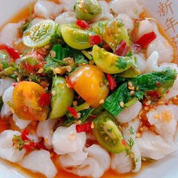 หัวไก่โอก น้ำปลาร้า