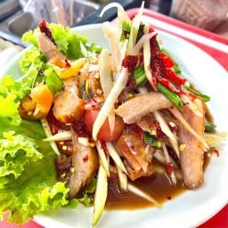 ตำคอหมูย่าง