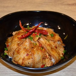 ผัดหม่าล่า หมู (ราดข้าว) (โปร)