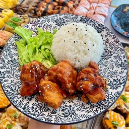 ข้าวหน้าไก่คาราเกะเผ็ดคูณ2
